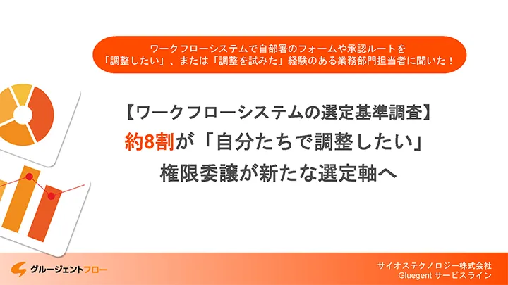 【調査レポート】ワークフロー選定基準「現場で調整」に関する実態調査